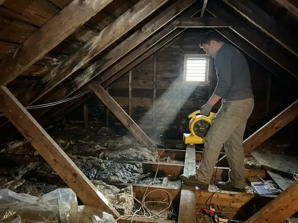 attic-water-damage-drying-proc-007 — frequently asked questions, Emergency Water Extraction & 24/7 Flood Response in Rooseve…
